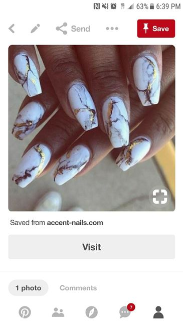 Wedding day nails - 1