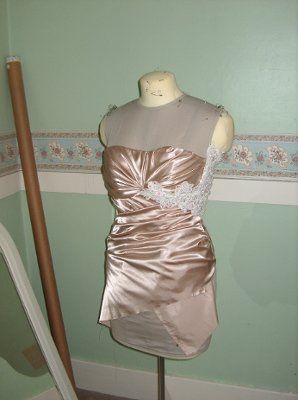 DIY dress really taking shape.  Have a look