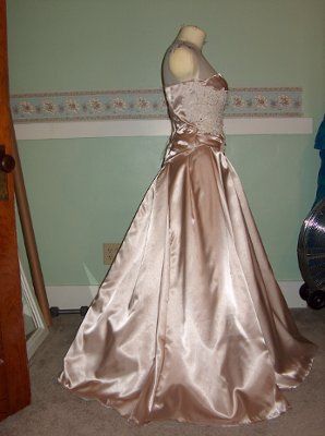 DIY Dress!! OMG it's starting to look like a wedding gown! Woo Hoo (pics)