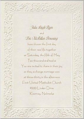 Ordered my invites today!  Yay!!  We be havin us a weddin