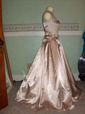 DIY Dress!! OMG it's starting to look like a wedding gown! Woo Hoo (pics)