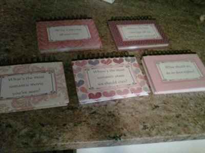 DIY guestbook and table numbers (pics)