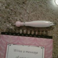 DIY guestbook and table numbers (pics)