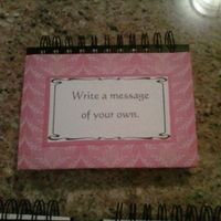 DIY guestbook and table numbers (pics)