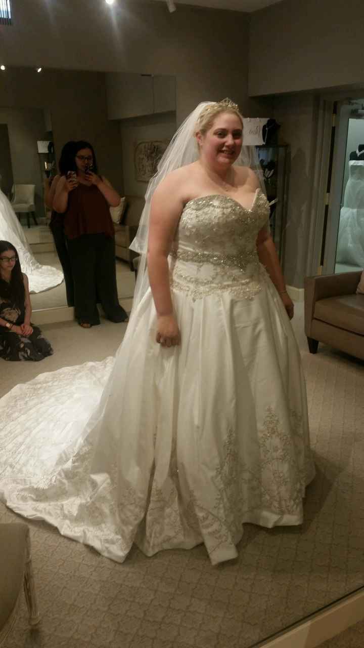 So excited! I got to pick up my gown today!