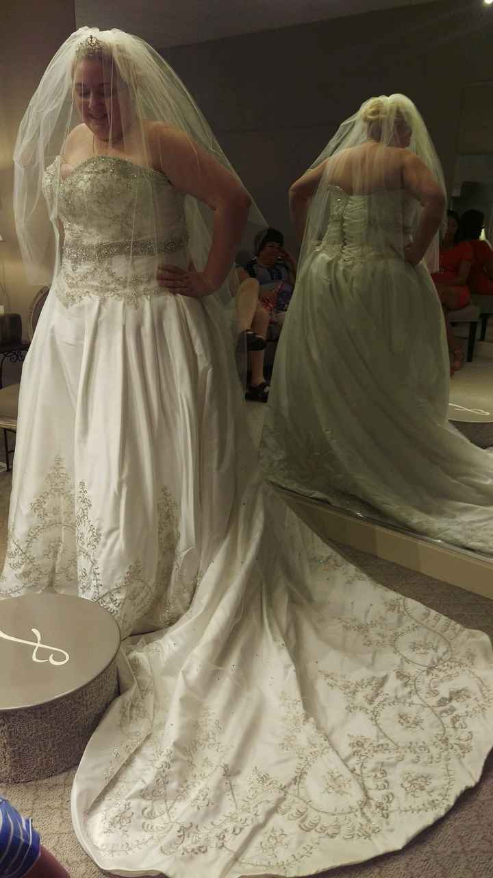 So excited! I got to pick up my gown today!