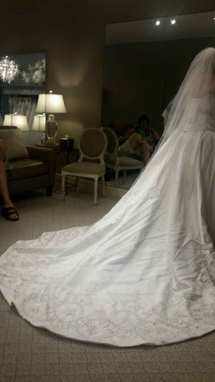 So excited! I got to pick up my gown today!