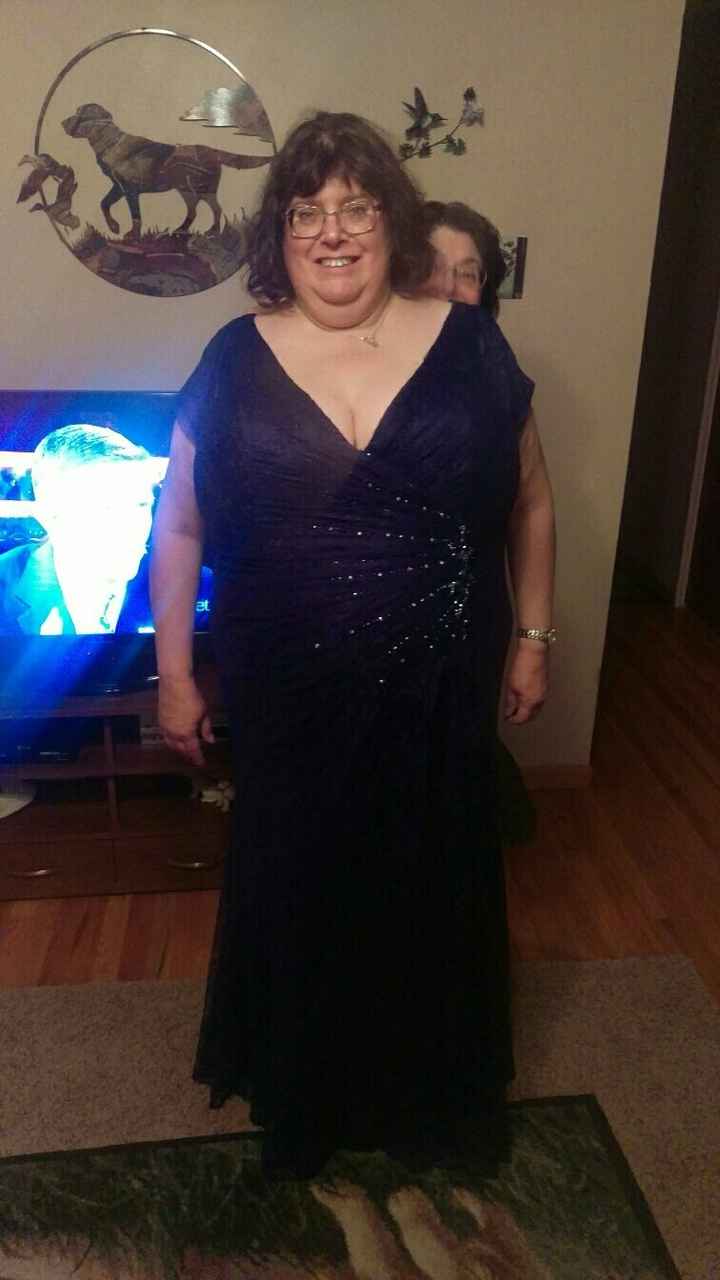 My Mom picked up her dress tonight!