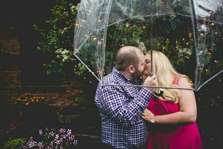 How many times did you have to reschedule engagement pictures due to crappy weather?