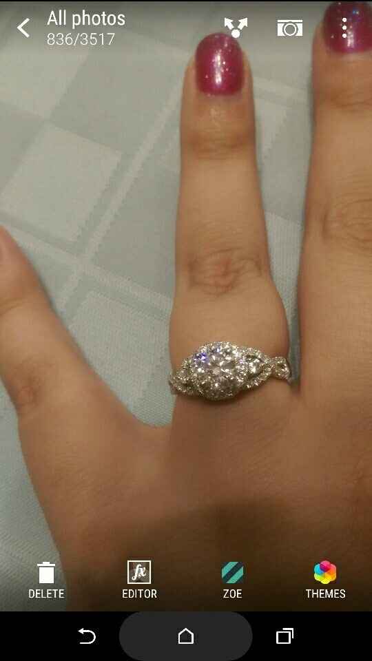 Tried to revive an old thread, but it wouldn't post...so Show me your nontraditional engagement ring