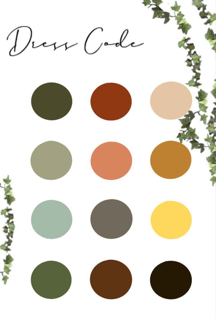 Dress code on invitations - 1