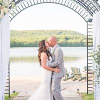 first kiss as Mr. & Mrs.