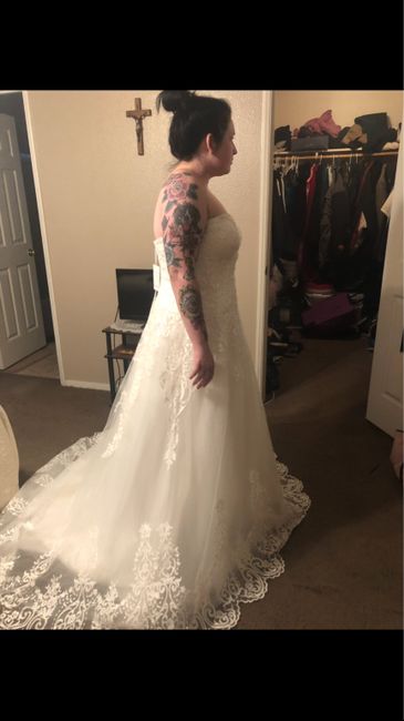 Tried on my wedding dress 2