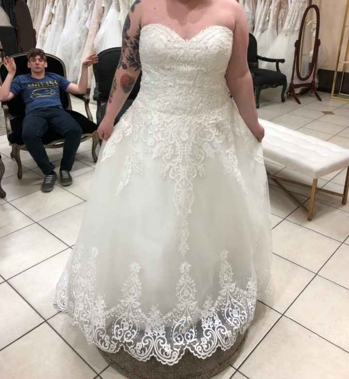 wedding dress before we add sleeves