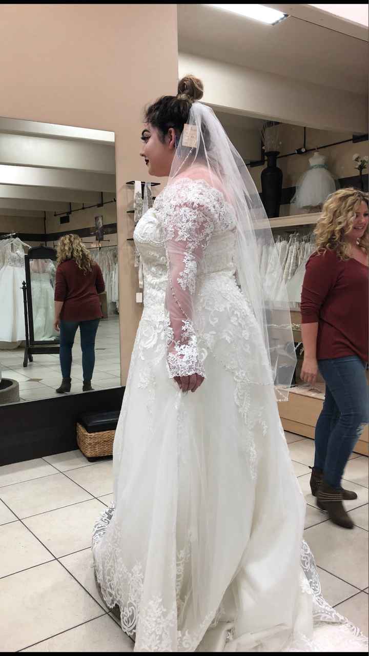 Tried on my wedding dress - 1