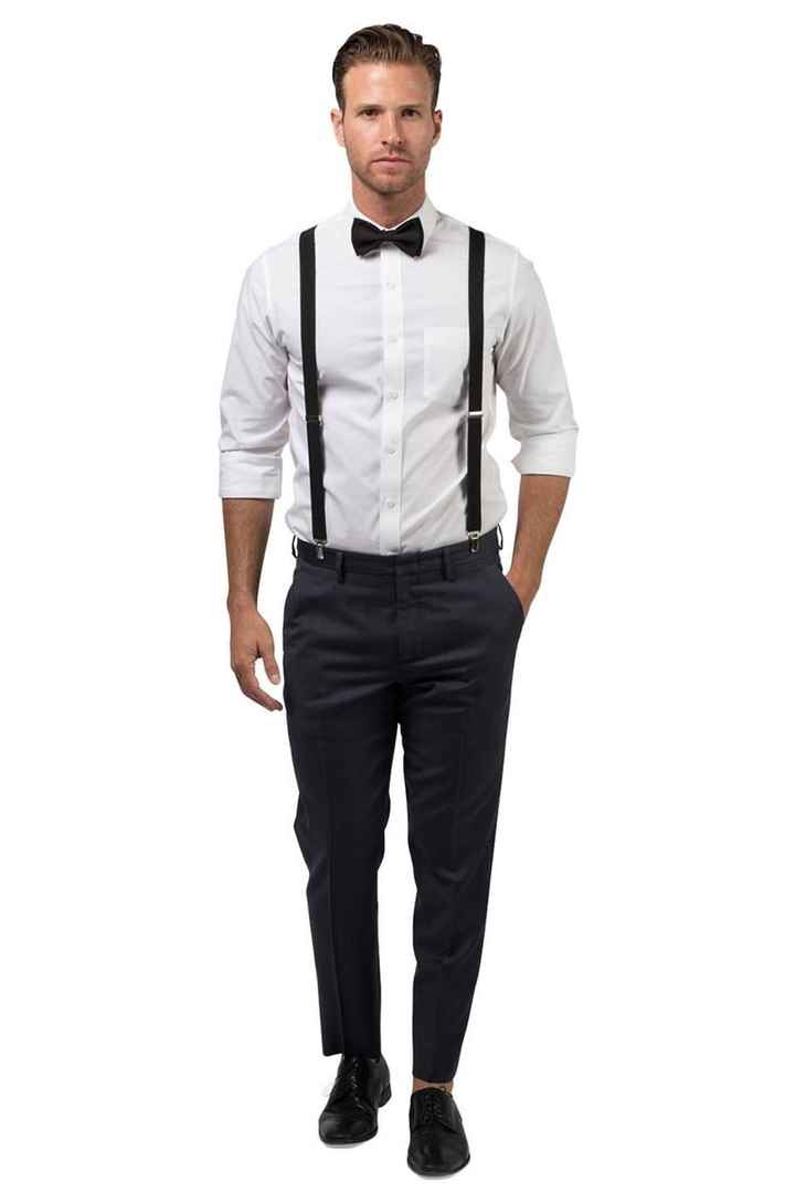 and the groomsman with grey pants though & the blush pink bow ties!