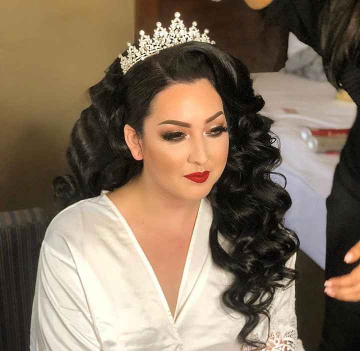 picture my hair stylist posted before my earrings were on :)