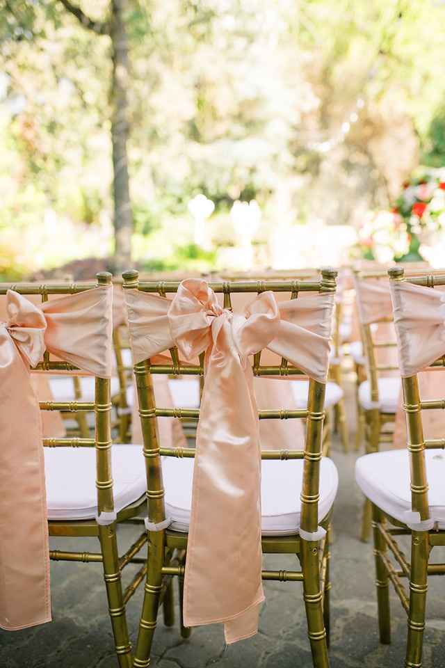 chiavari chairs/ pink ribbons