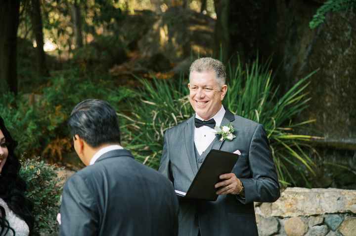 dad during ceremony