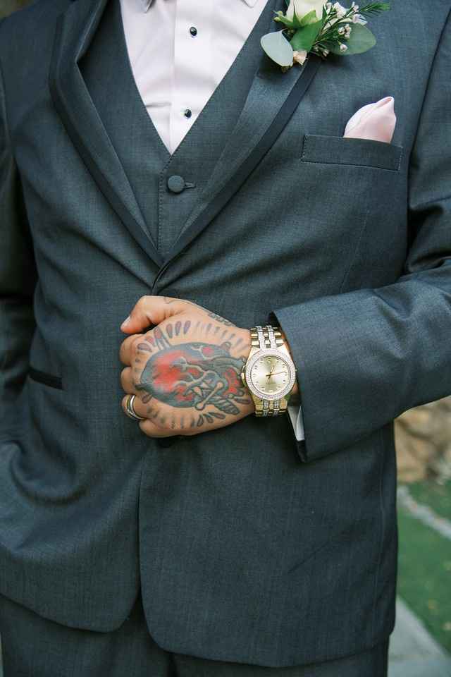 hubby's suit/watch