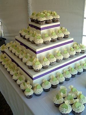 Those who are having a cupcake cake