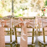 chiavari chairs/ pink ribbons