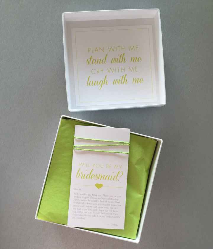 How did you ask your Bridesmaids to help walk you down the aisle?