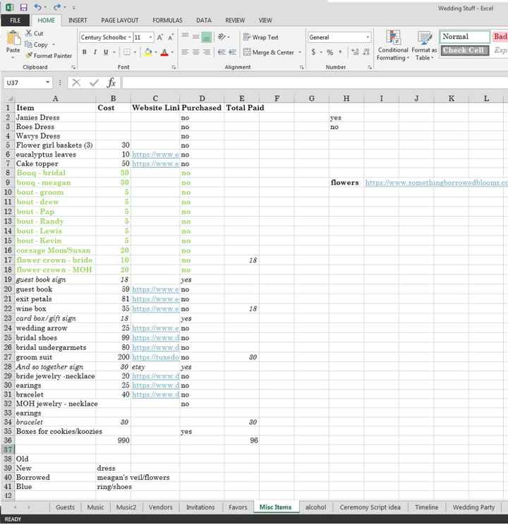 excel example