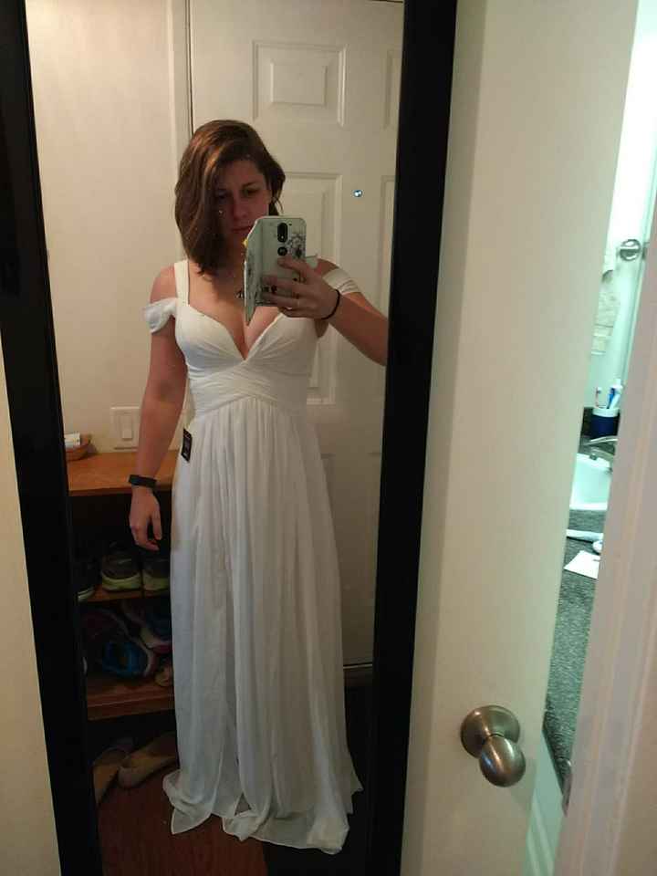 Help! I'm stuck between two wedding dresses - 1