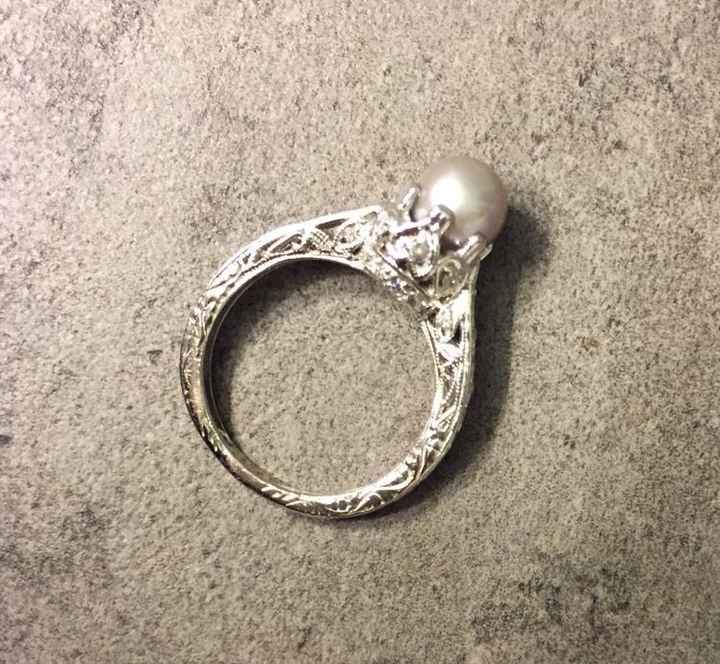 Tried to revive an old thread, but it wouldn't post...so Show me your nontraditional engagement ring