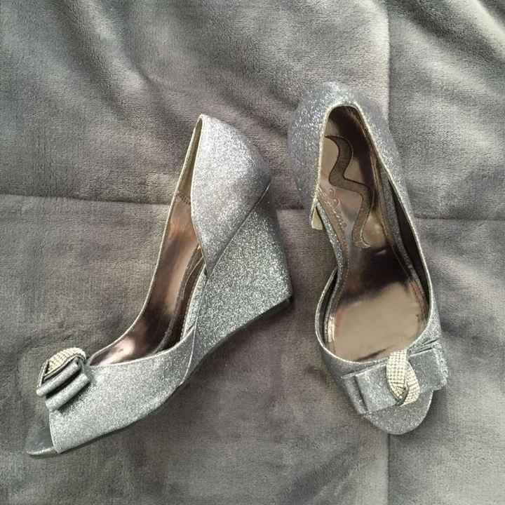 Yes I'm wearing my wedding shoes around the house