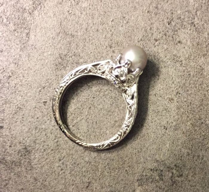 Tried to revive an old thread, but it wouldn't post...so Show me your nontraditional engagement ring