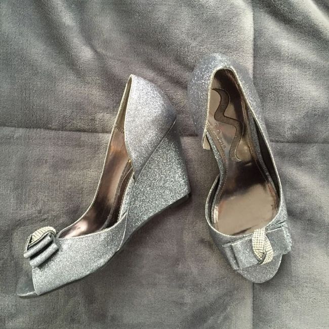 Yes I'm wearing my wedding shoes around the house