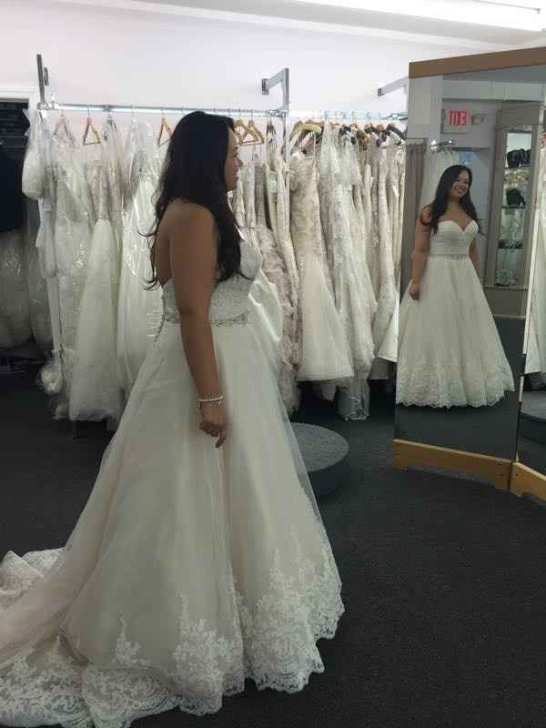 1st fitting!!! Wedding dress by Demetrios