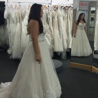 1st fitting!!! Wedding dress by Demetrios
