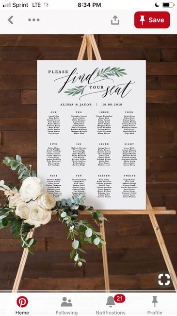 Seating Chart Display - 1