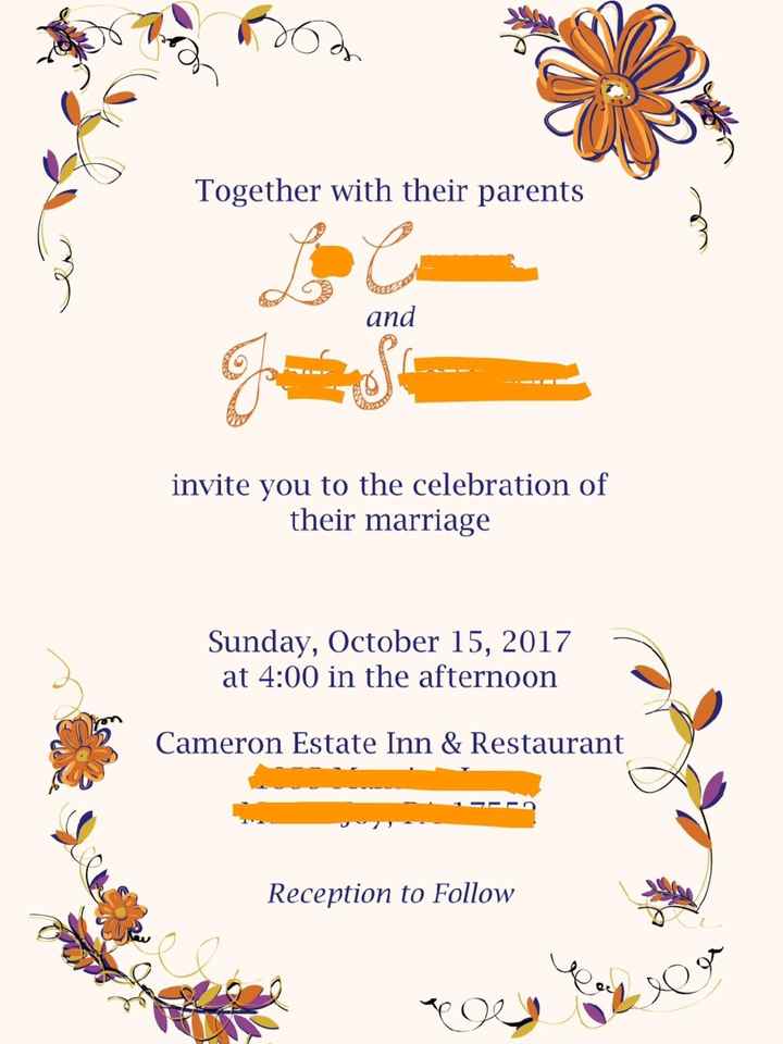 Invitation first draft - any errors?