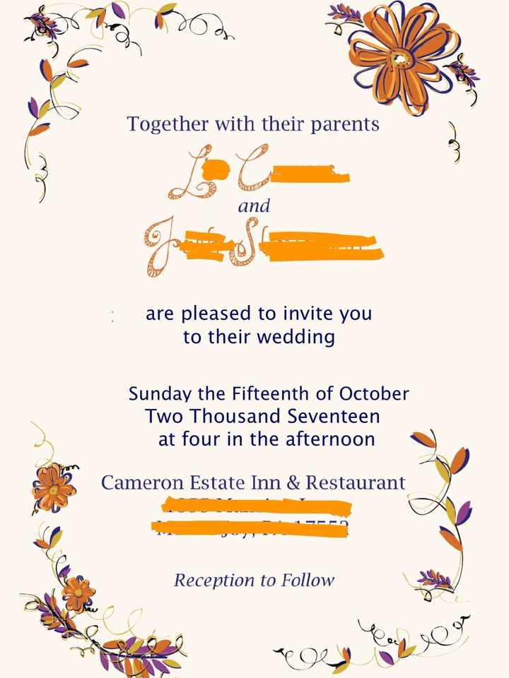 Invitation first draft - any errors?