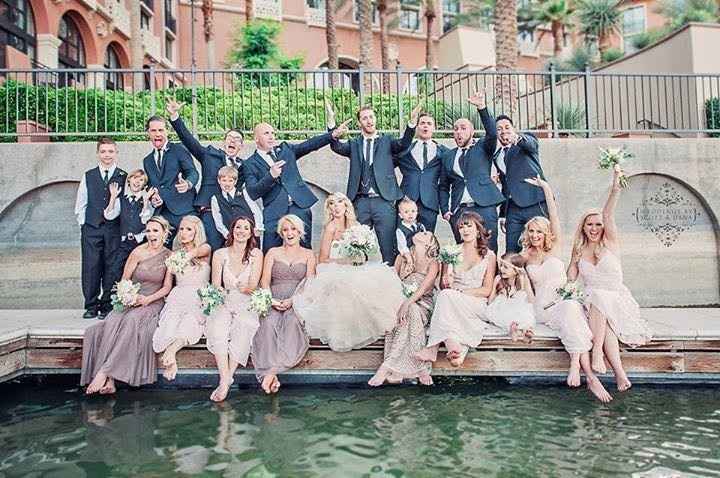 Black suit with light brown shoes