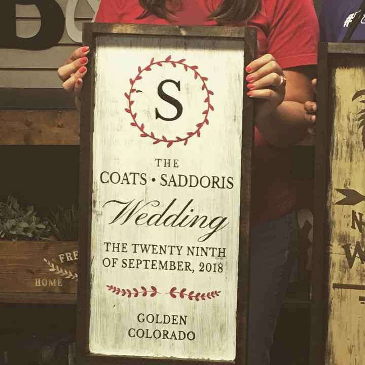 diy Signs for the wedding - 1