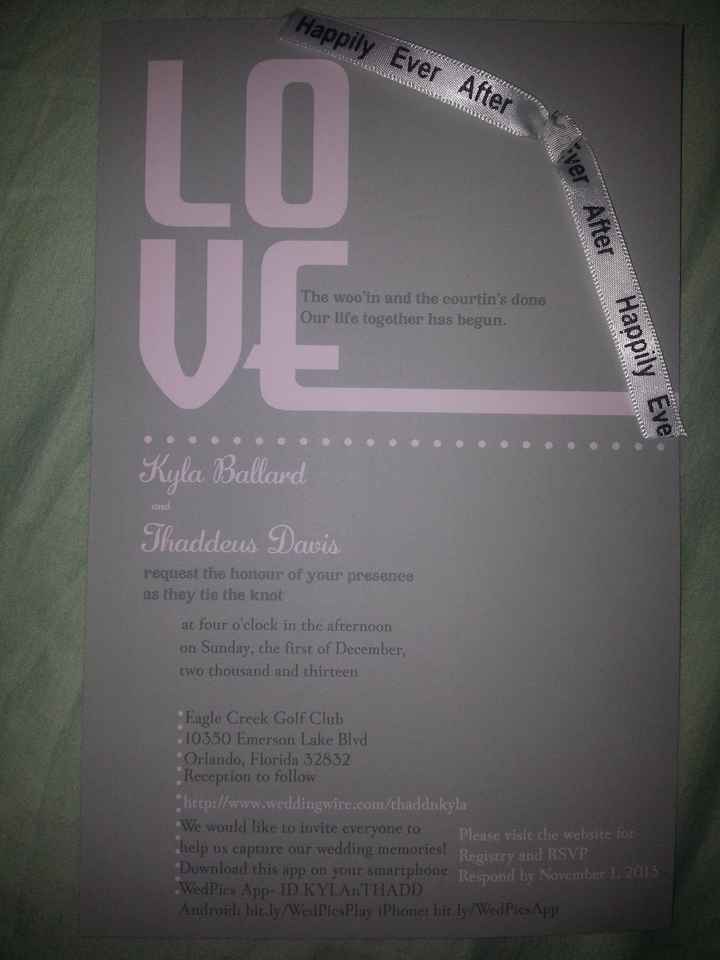 Invitation misdate!