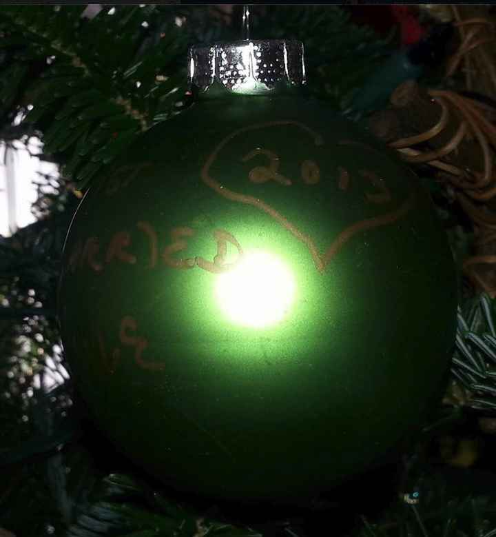 Wedding/Engagement Christmas Ornaments