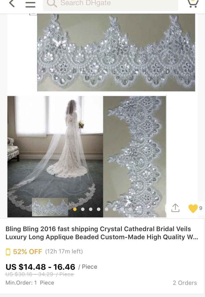UPDATE on pg 3 - Talk me out of a cathedral veil!
