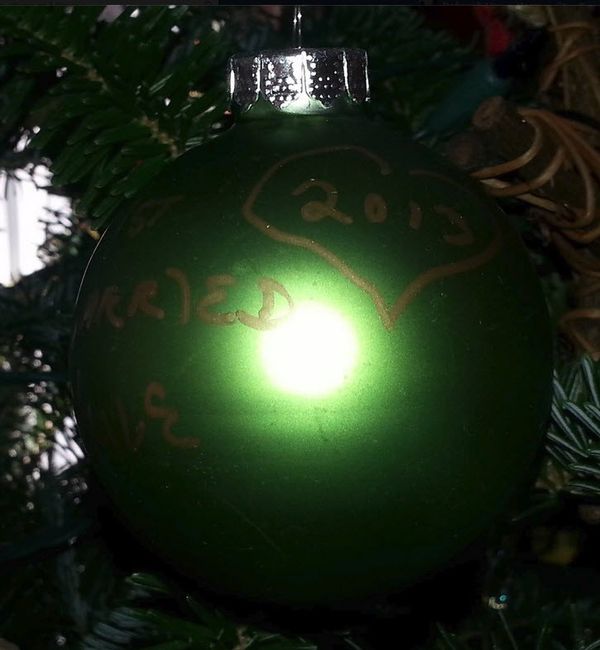 Wedding/Engagement Christmas Ornaments