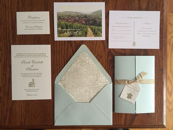 Bi-lingual wedding - invitations ready!!