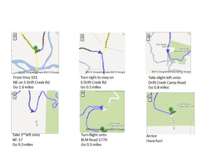 Please don't forget a map.