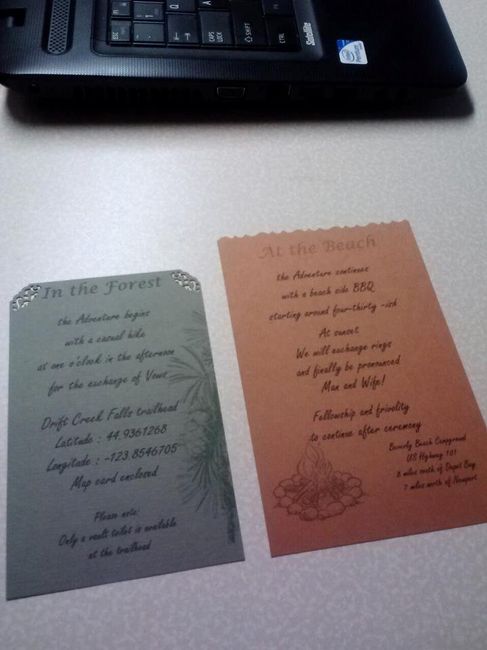 Invites . .  think I finished the design finally!