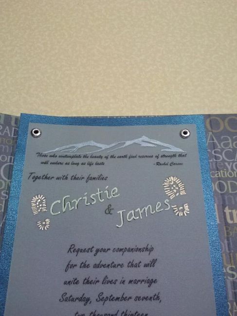 Pictures of your invitations?!? Please oh please!