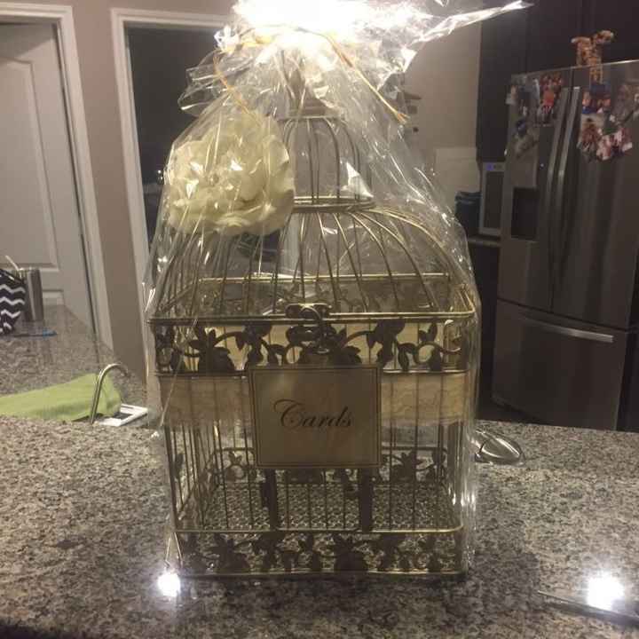 Show me your decorated birdcage/card holder