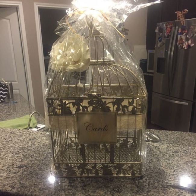 Show me your decorated birdcage/card holder